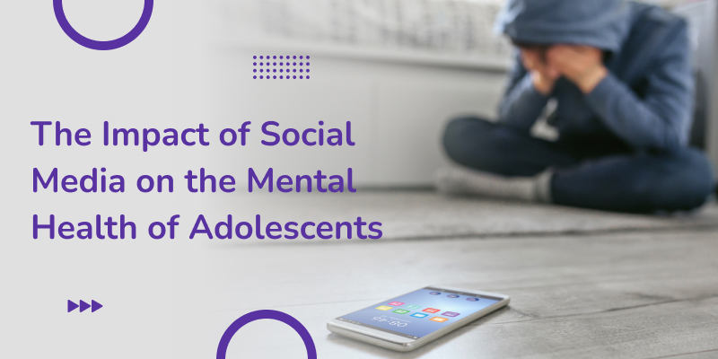 Impact of social media on adolescent mental health is illustrated.